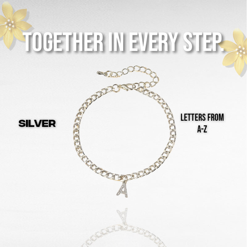 AMOUR™ Couples Initial Anklet