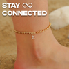 AMOUR™ Couples Initial Anklet